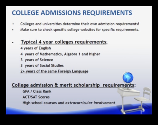 What Are the Admission Requirements for College 1