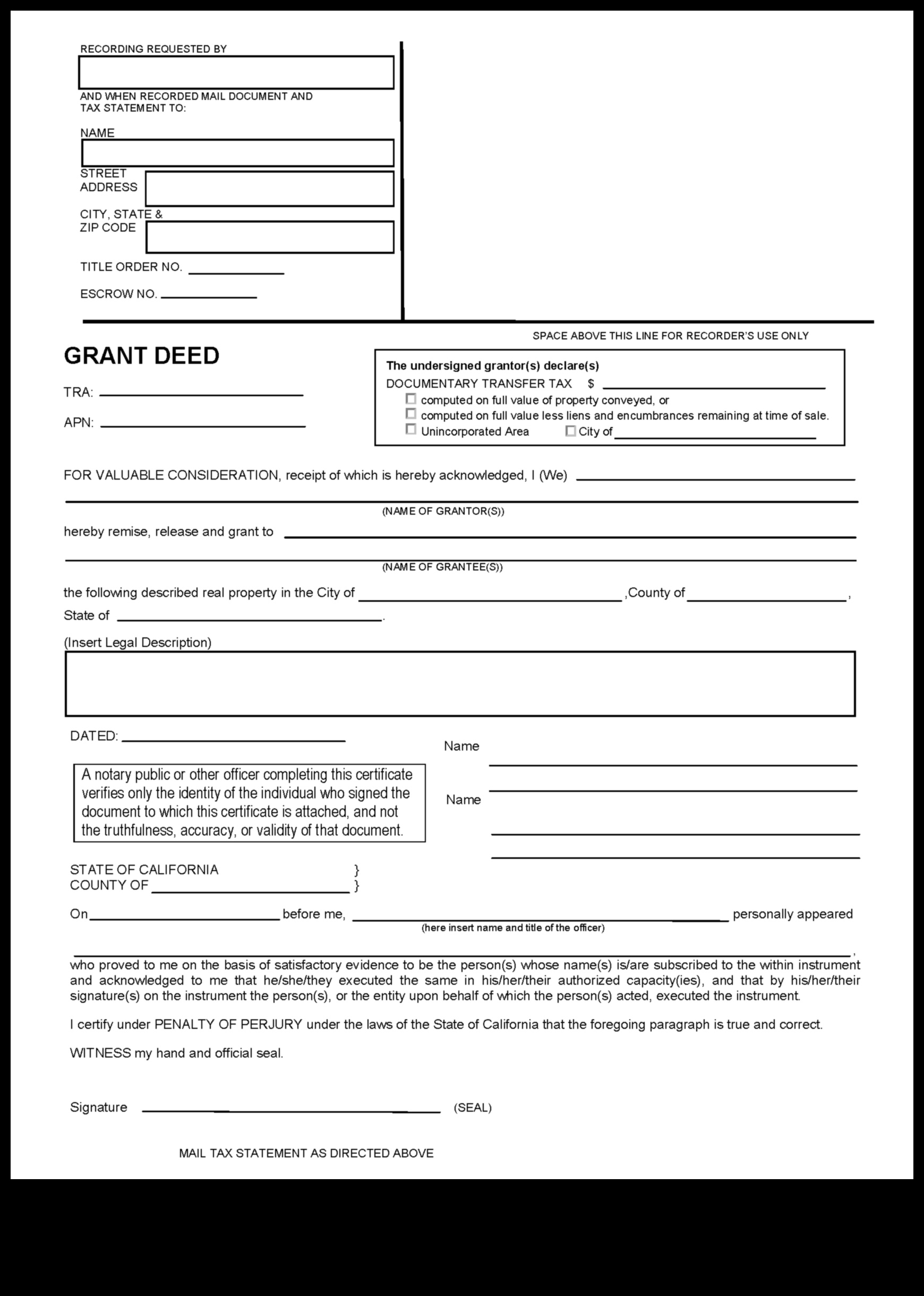 what is a grant deed